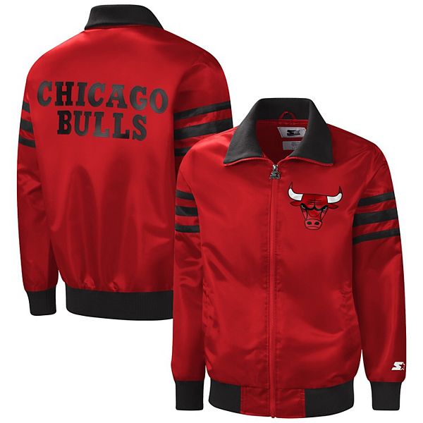 Youth Red Chicago Bulls Got Game Reversible Full-Zip Varsity Jacket