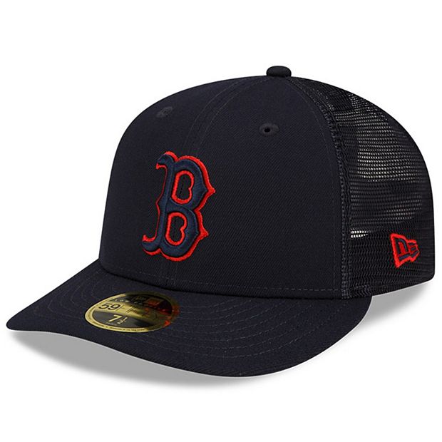 Men's Boston Red Sox New Era Navy White Logo 59FIFTY Fitted Hat