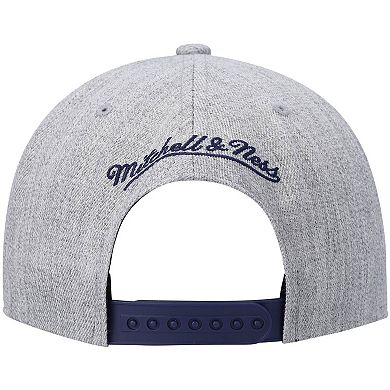 Men's Mitchell & Ness Heathered Gray Golden State Warriors Hardwood Classics Team 2.0 Snapback Hat
