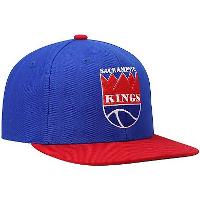 Men's Mitchell & Ness Blue/Red Sacramento Kings Hardwood Classics Team Two-Tone 2.0 Snapback Hat