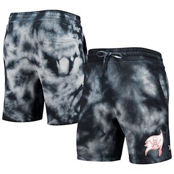 Men's New Era Black Tampa Bay Buccaneers Tie-Dye Shorts