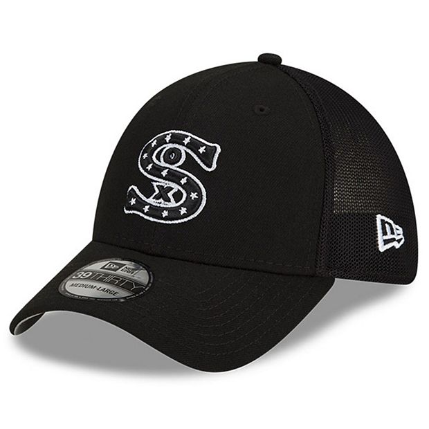 New Era 39THIRTY Chicago White Sox Black Kids Stretch Fit Cap