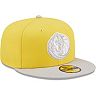Men's New Era Yellow/Gray Dallas Mavericks Color Pack 59FIFTY Fitted Hat
