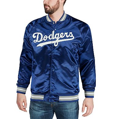 Men's Mitchell & Ness Royal Los Angeles Dodgers Lightweight Satin Full ...