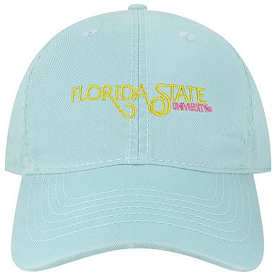 Men's League Collegiate Wear Teal Florida State Seminoles Beach Club Waves Relaxed Twill Adjustable Hat
