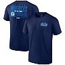 Men's Fanatics Branded Navy Dallas Mavericks 2022 NBA Playoffs Dunk T-Shirt