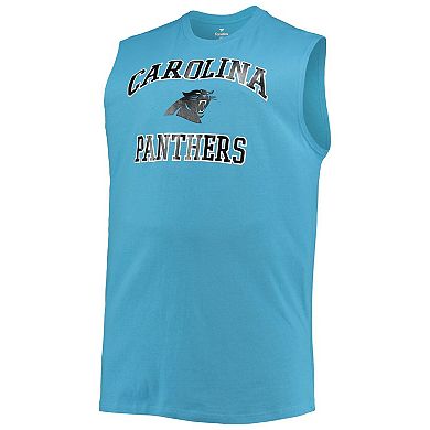 Men's Blue Carolina Panthers Big & Tall Muscle Tank Top
