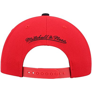 Men's Mitchell & Ness Red/Black Chicago Bulls Hardwood Classics Team Two-Tone 2.0 Snapback Hat