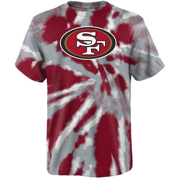 Youth Scarlet San Francisco 49ers Team Tie-Dye T-Shirt