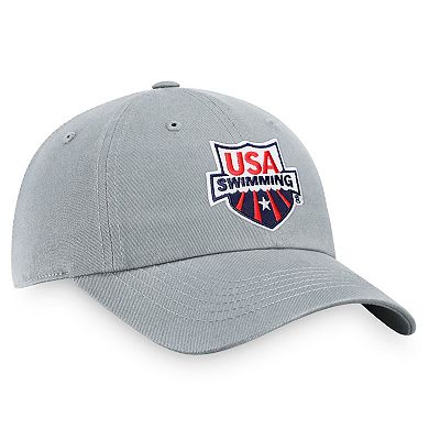 Men's Fanatics Branded Gray USA Swimming Adjustable Hat