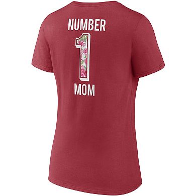 Women's Fanatics Branded Cardinal Arizona Cardinals Team Mother's Day V-Neck T-Shirt