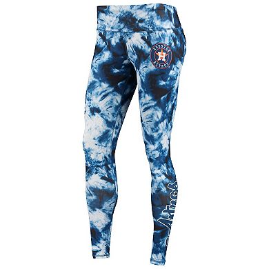 Women's FOCO Navy Houston Astros Tie-Dye Leggings