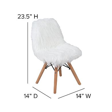 Kids Flash Furniture Faux Fur Accent Chair