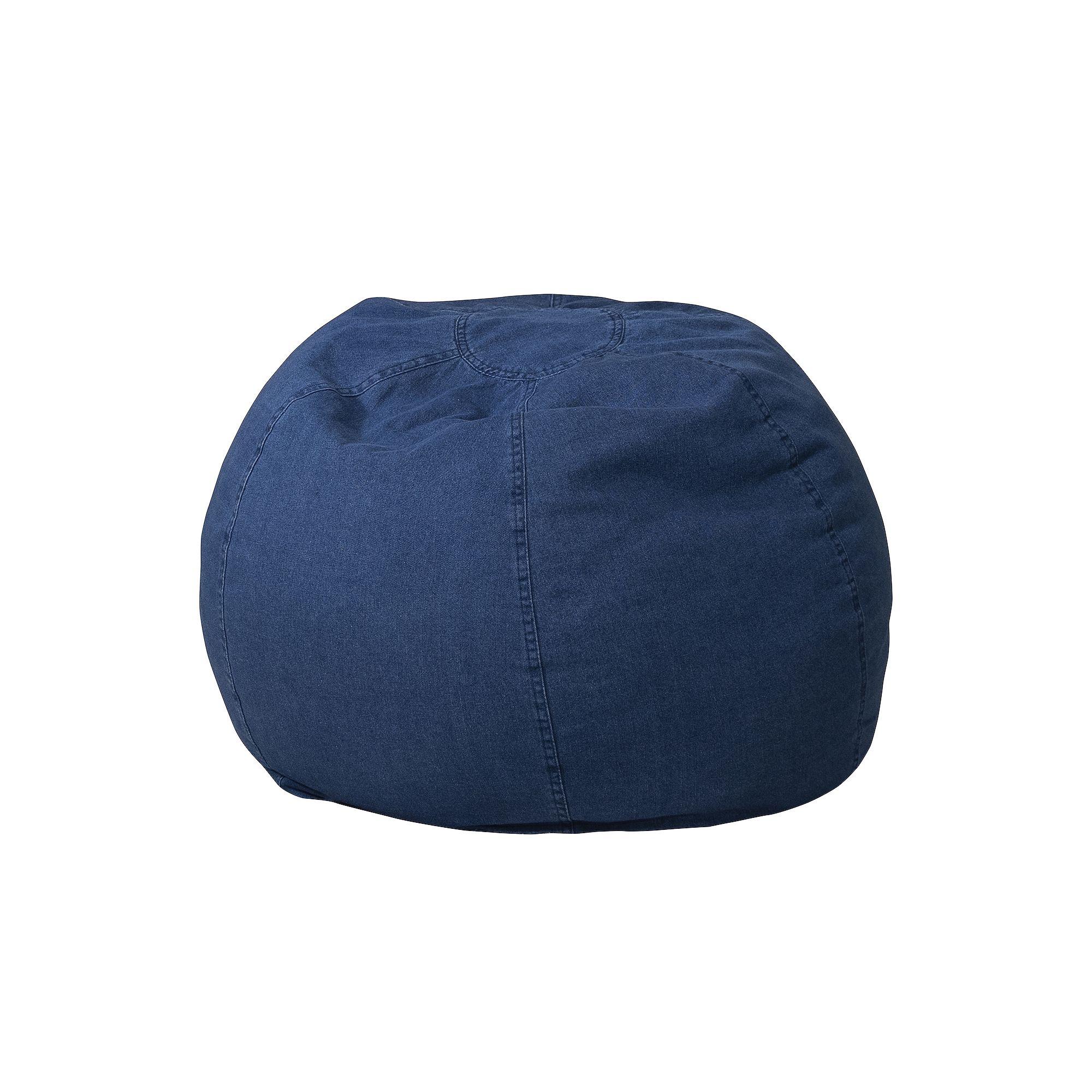 Flash Furniture Small Solid Refillable Bean Bag Chair, Blue