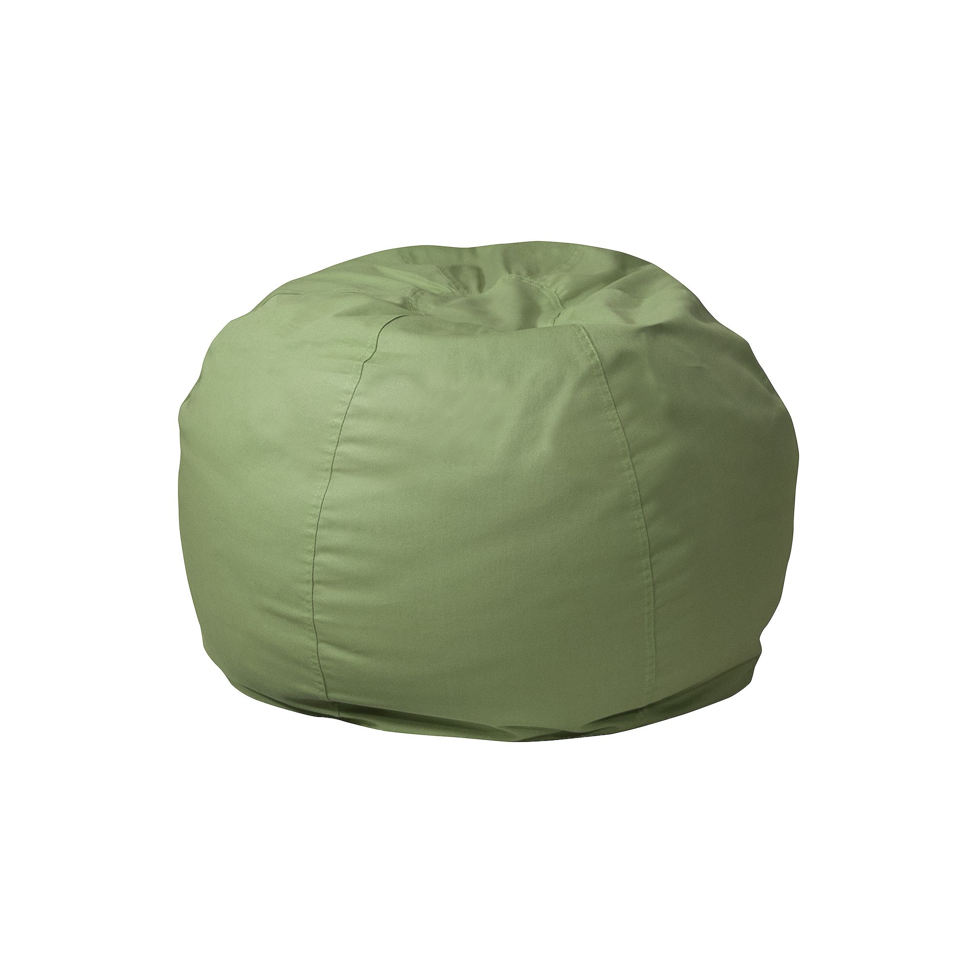 Flash Furniture Small Solid Refillable Bean Bag Chair, Green