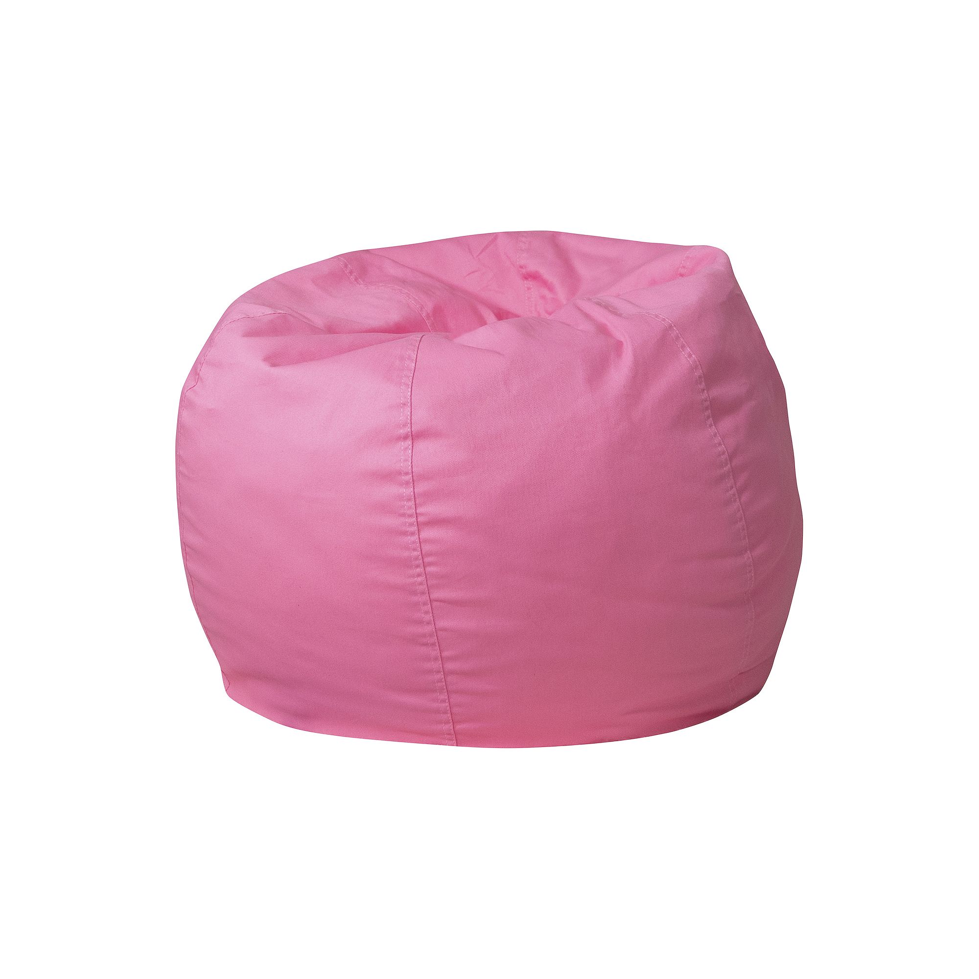 Flash Furniture Small Solid Refillable Bean Bag Chair, Light Pink