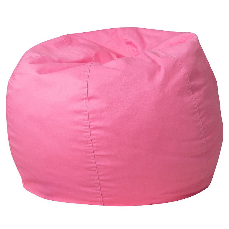 Flash Furniture Small Solid Refillable Bean Bag Chair, Pink