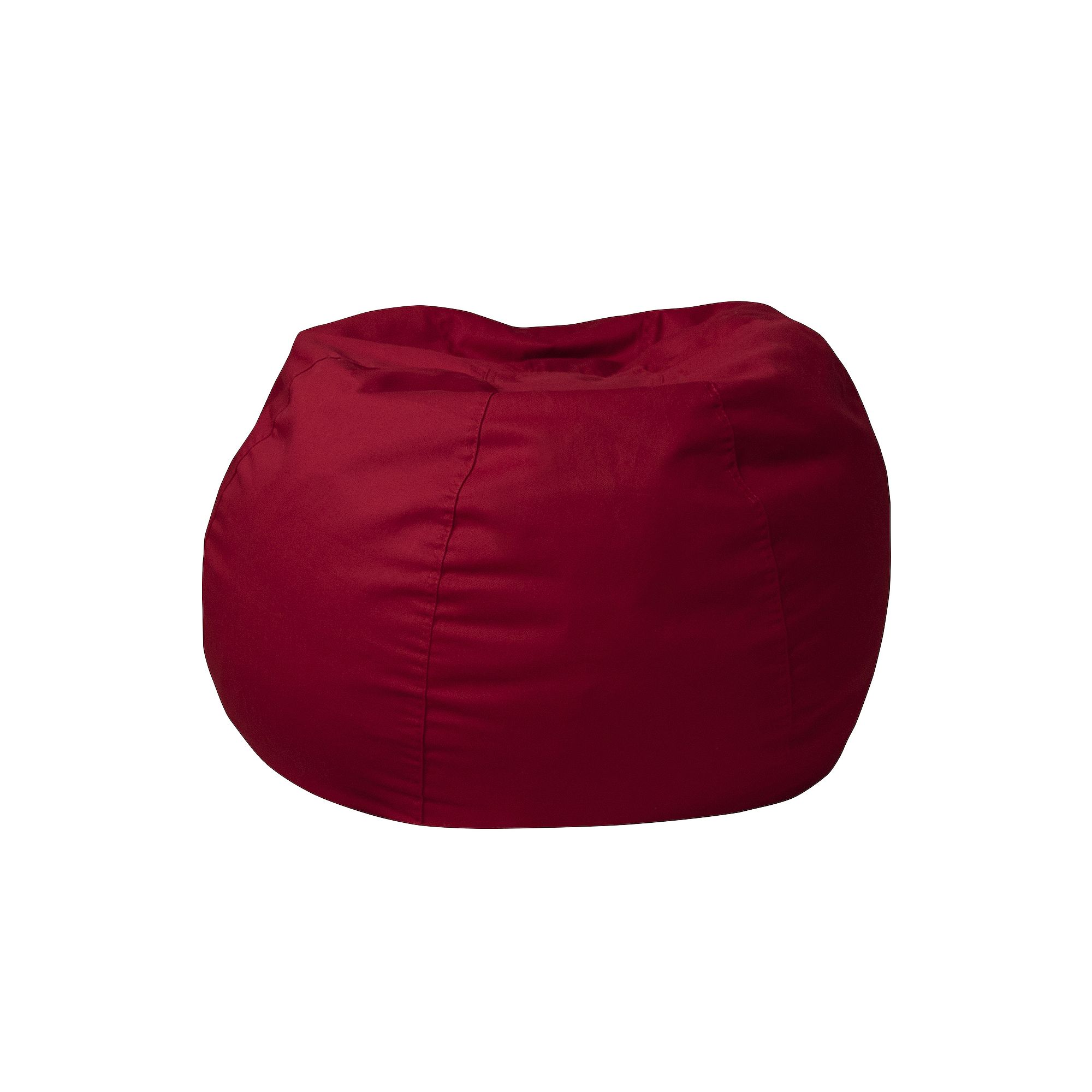 Flash Furniture Small Solid Refillable Bean Bag Chair, Red