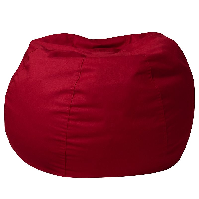 Flash Furniture Small Solid Refillable Bean Bag Chair, Red