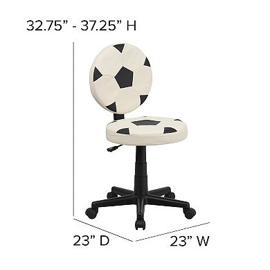 Kids Flash Furniture Sports Swivel Desk Chair