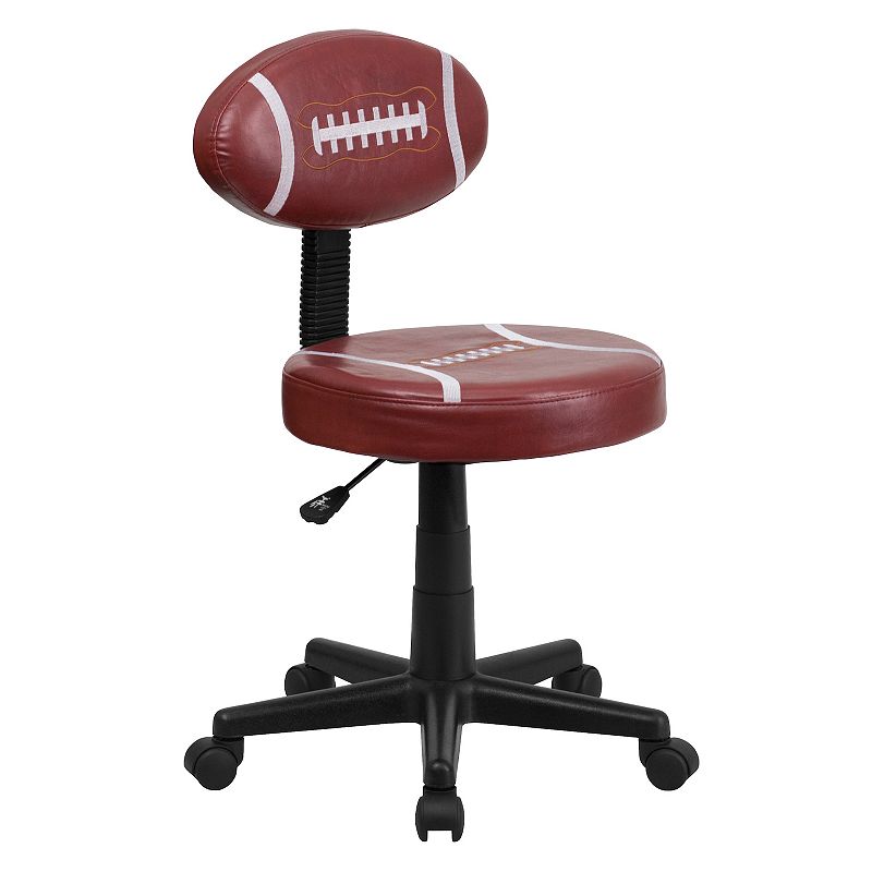 Kids Flash Furniture Sports Swivel Desk Chair, Brown