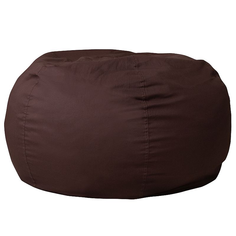 Flash Furniture Oversized Refillable Bean Bag Chair, Brown