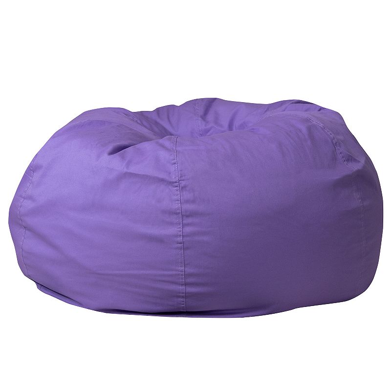 Flash Furniture Oversized Refillable Bean Bag Chair, Purple