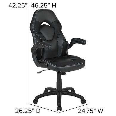 Flash Furniture Monitor Stand Gaming Desk & Racing Desk Chair 2-piece Set