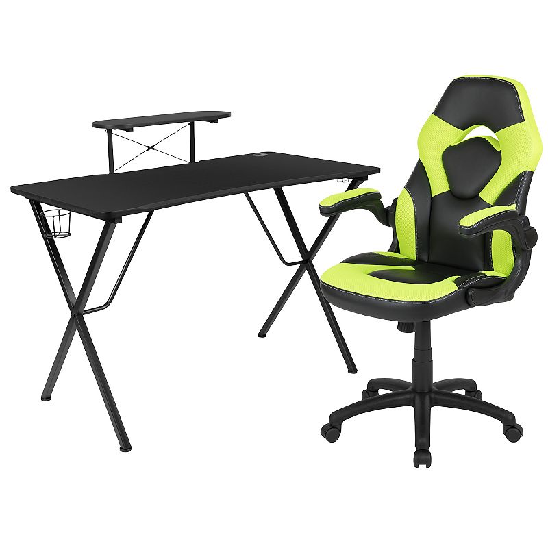 83392660 Flash Furniture Monitor Stand Gaming Desk & Racing sku 83392660