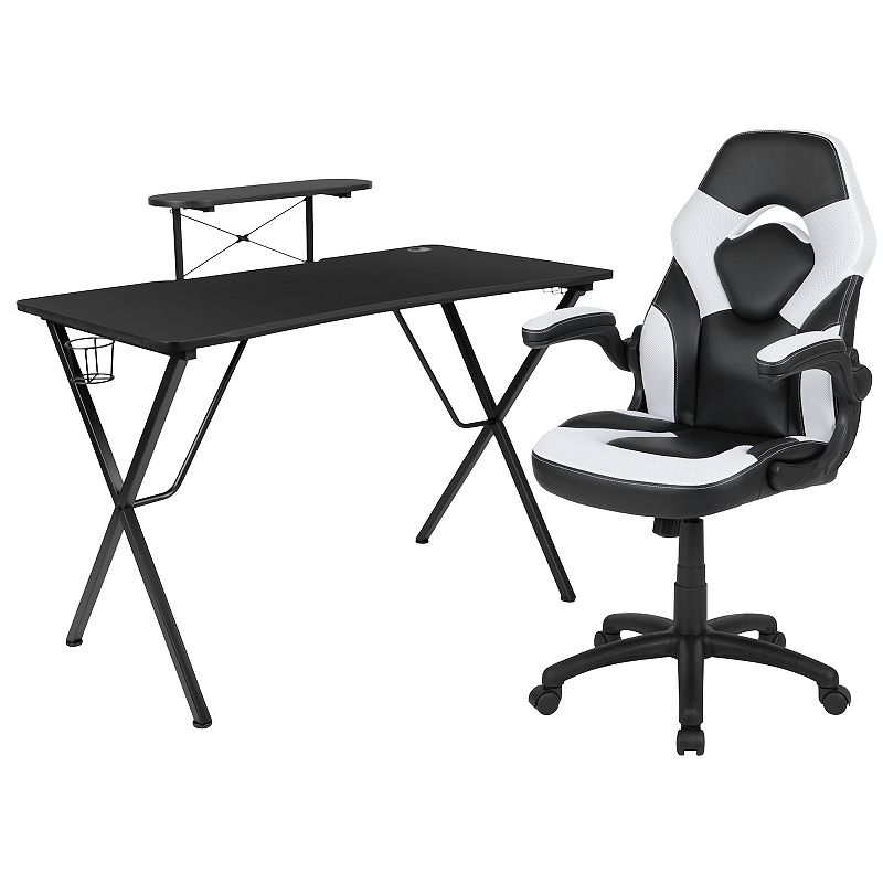 71362747 Flash Furniture Monitor Stand Gaming Desk & Racing sku 71362747