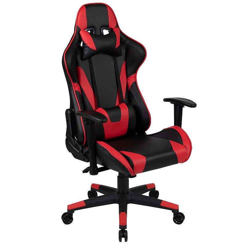 Flash Furniture X20 Gaming Racing Office Ergonomic Computer Chair, Red