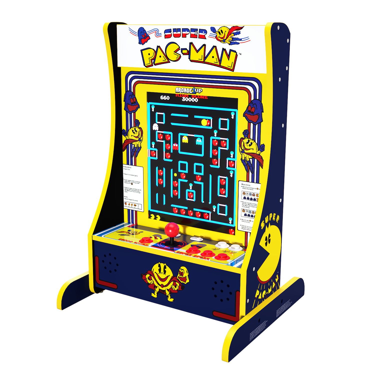 Arcade 1 Up Super Pac-Man 10-Games Partycade