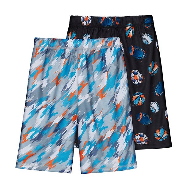 Boys 6-16 Cuddl Duds Melty Sports 2-Pack Pajama Shorts