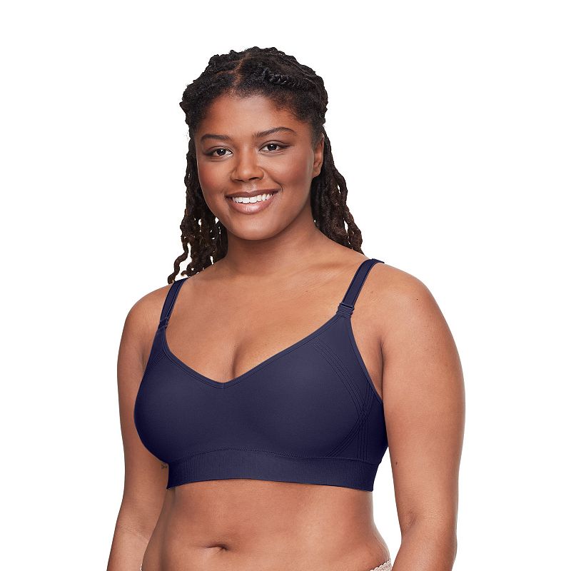 Warners Easy Does It Wireless Lift Convertible Comfort Bra RN0131A, Women's, Size: Medium, Evening Blue