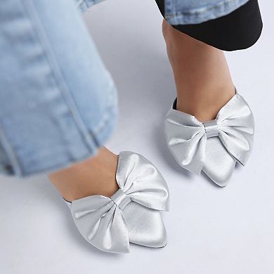 Sidonie Women's High Heel Bow Tie Mules