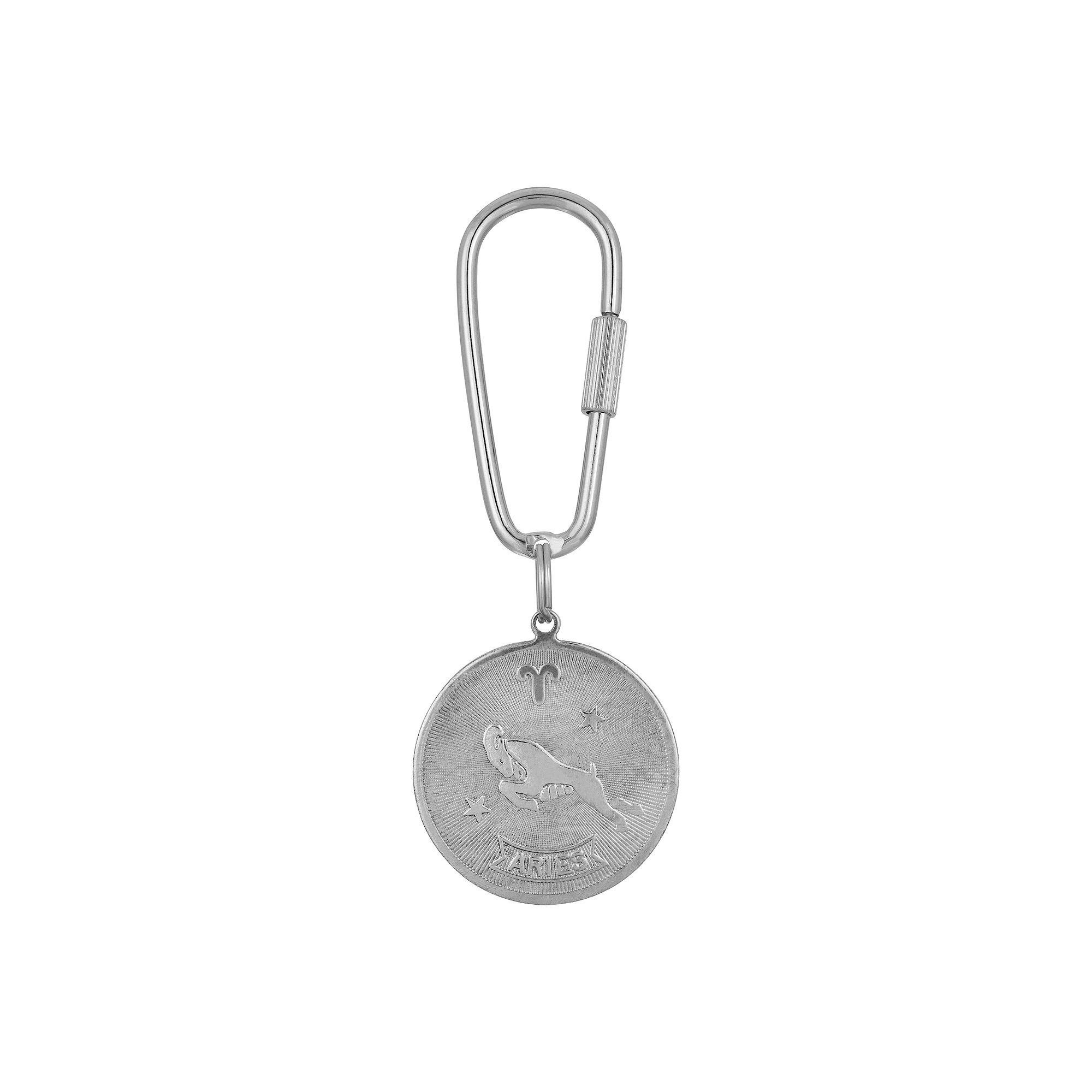 1928 Silver Tone Sagittarius Key Fob, April