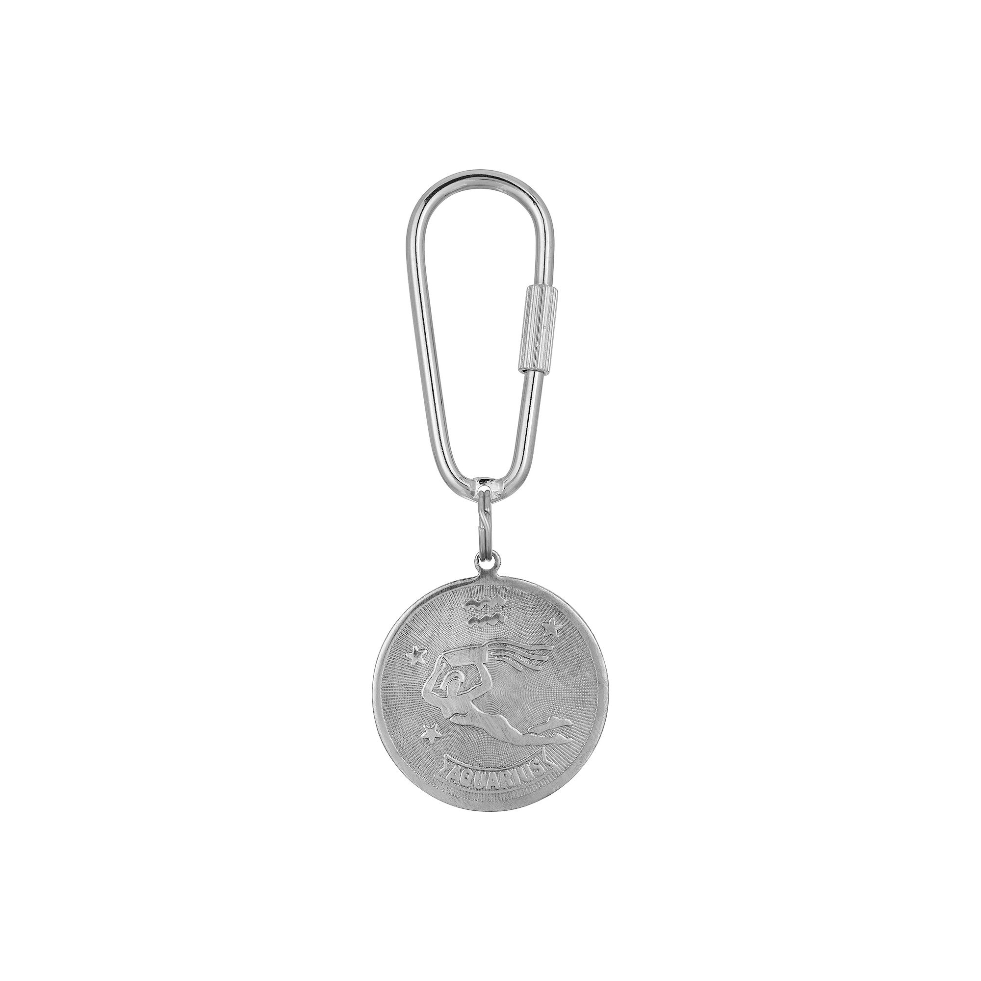 1928 Silver Tone Sagittarius Key Fob, February