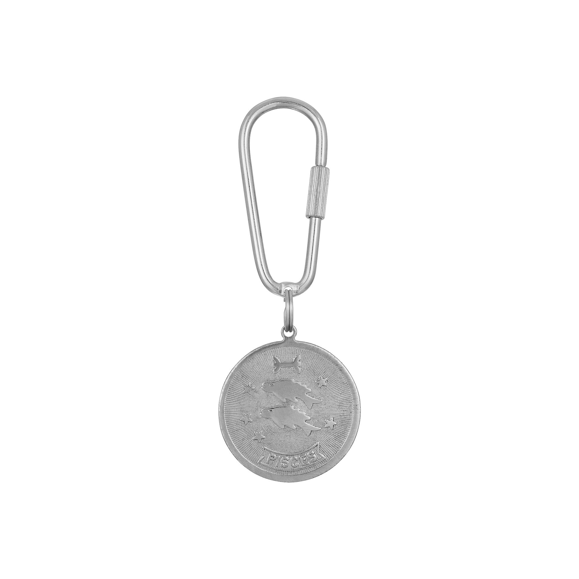 1928 Silver Tone Sagittarius Key Fob, March