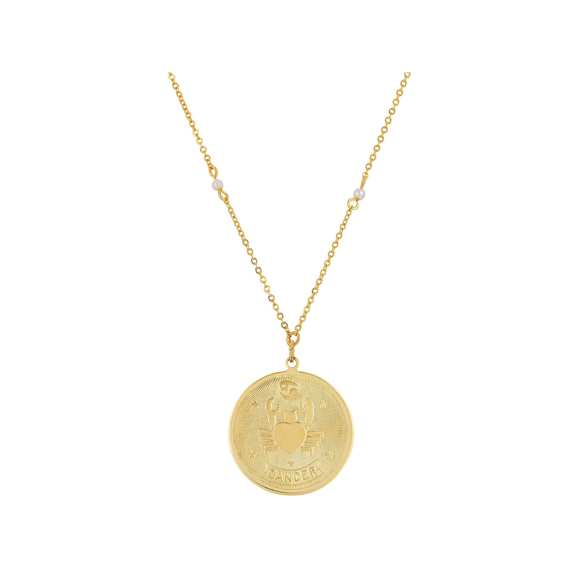 1928 Gold-tone Sagittarius Pendant Necklace, Womens, July