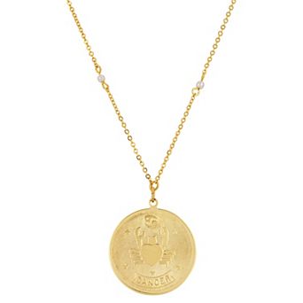 1928 Gold-tone Sagittarius Pendant Necklace