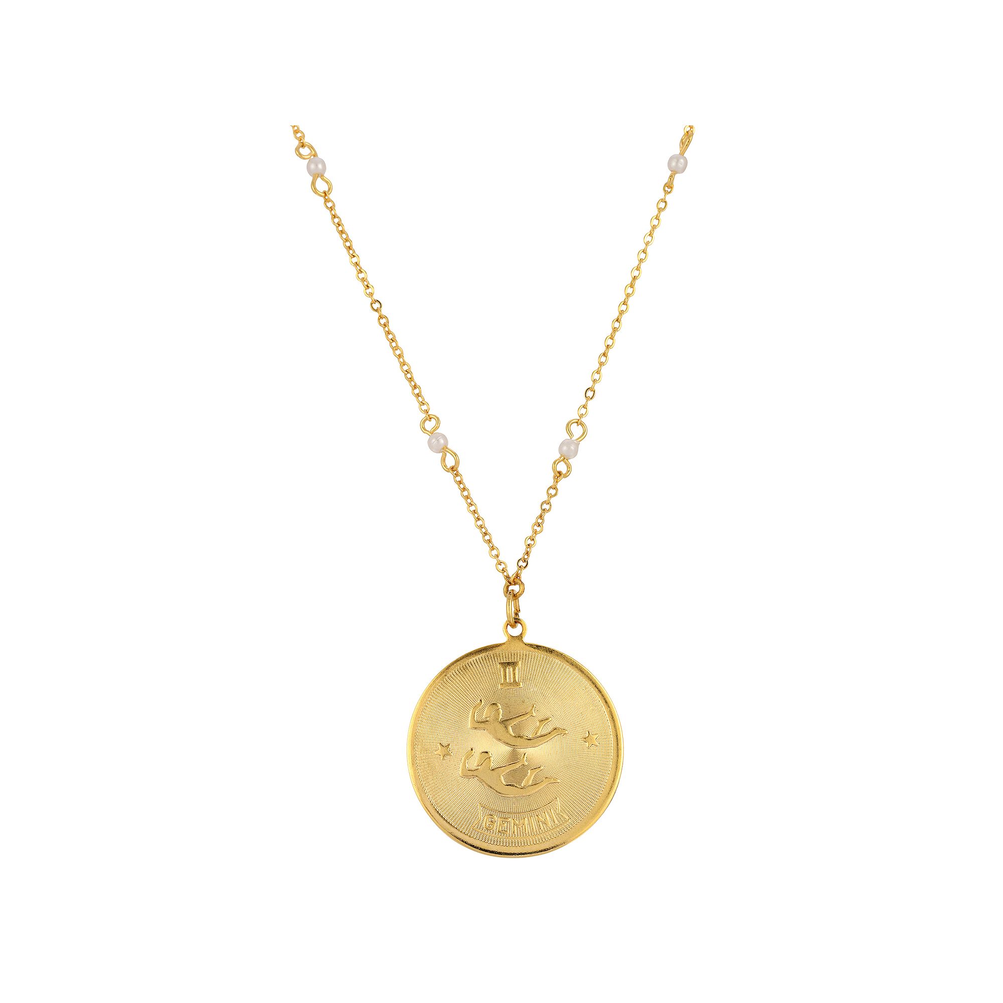 1928 Gold-tone Sagittarius Pendant Necklace, Womens, June