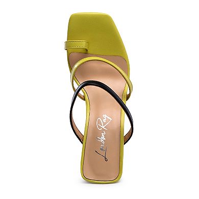 Women's Block Heel Thong Sandals