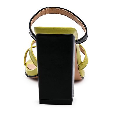 Women's Block Heel Thong Sandals