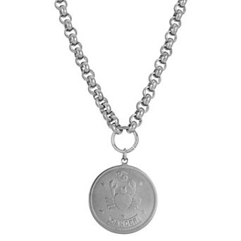 1928 Round Sagitarius Pendant Necklace