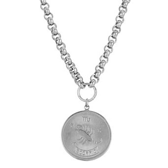 1928 Round Sagitarius Pendant Necklace