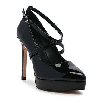 Pixie Dust Women's High Heeled Cross Strap Stiletto Sandals