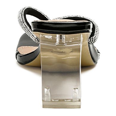 Nikok Crystal Lined Women's Thong Heeled Sandals