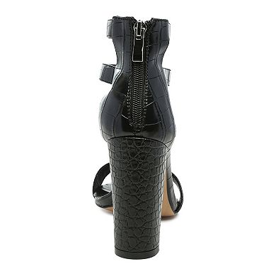 London Rag Felicity Block Heel Women's Peep Toe Sandals