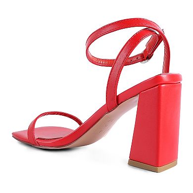 London Rag Block Heel Women's Ankle Strap Sandals