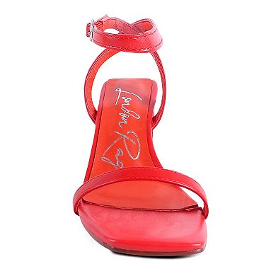London Rag Block Heel Women's Ankle Strap Sandals